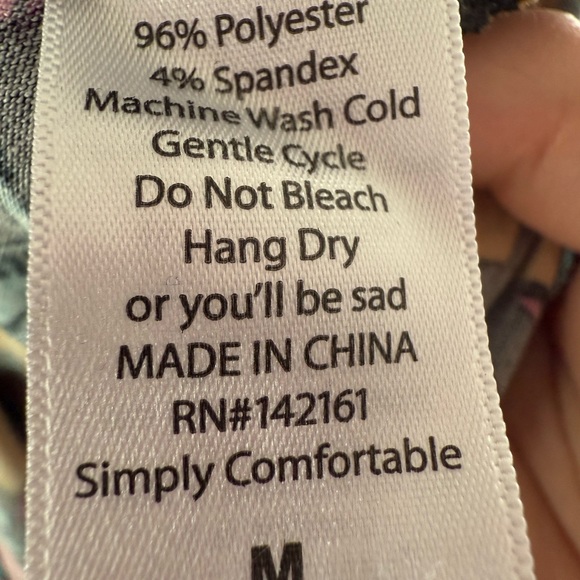 LuLaRoe Randy Raglan Sleeve Top Medium - Picture 4 of 4